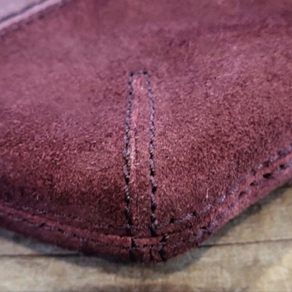 STEVEN by Steve Madden Leather & Suede Fold-Over Shoulder Crossbody Handbag - Picture 8 of 12